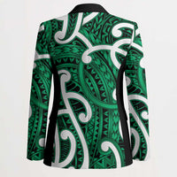 Aotearoa Maori Kowhaiwhai Blazer Kakariki Puhoro and Patiki LT9 - Polynesian Pride
