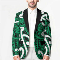 Aotearoa Maori Kowhaiwhai Blazer Kakariki Puhoro and Patiki LT9 - Polynesian Pride