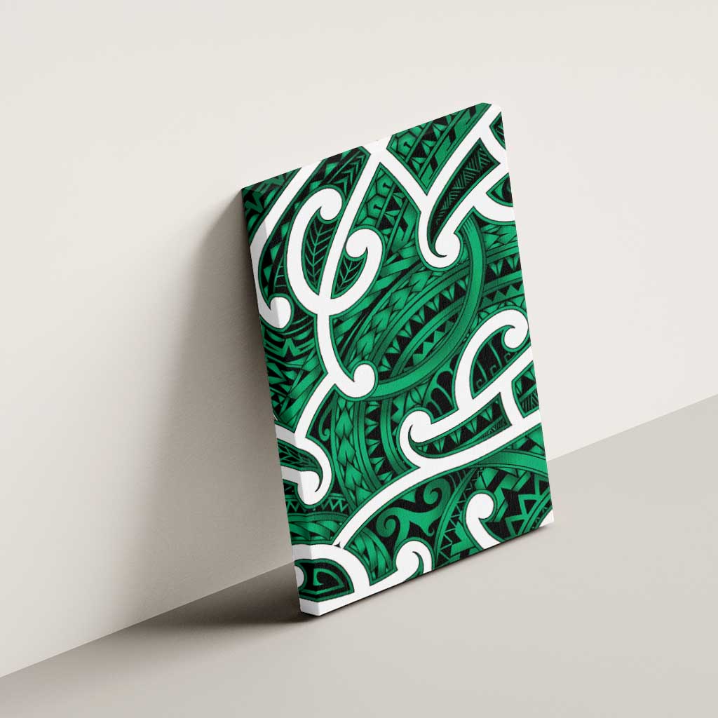 Aotearoa Maori Kowhaiwhai Canvas Wall Art Kakariki Puhoro and Patiki