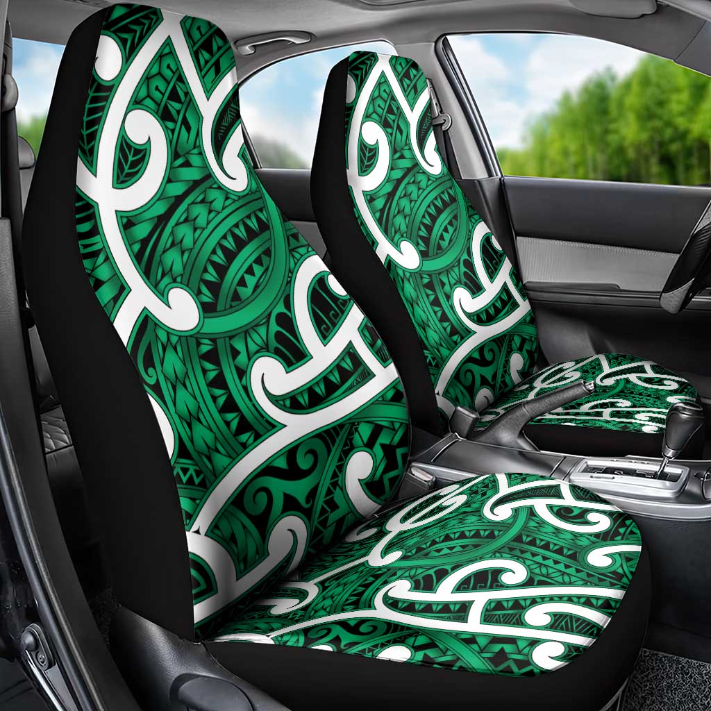 Aotearoa Maori Kowhaiwhai Car Seat Cover Kakariki Puhoro and Patiki LT9 - Polynesian Pride