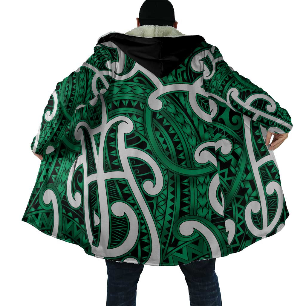 Aotearoa Maori Kowhaiwhai Cloak Kakariki Puhoro and Patiki LT9 - Polynesian Pride