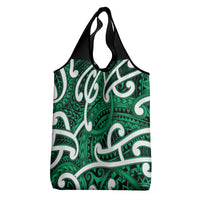 Aotearoa Maori Kowhaiwhai Grocery Bag Kakariki Puhoro and Patiki LT9 - Polynesian Pride