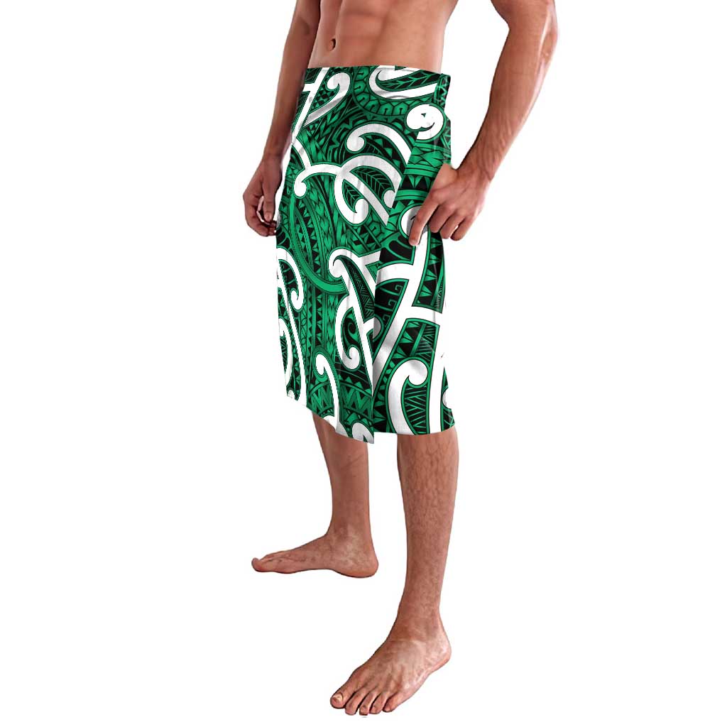 Aotearoa Maori Kowhaiwhai Lavalava Kakariki Puhoro and Patiki LT9 - Polynesian Pride