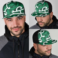 Aotearoa Maori Kowhaiwhai Mesh Trucker Cap Kakariki Puhoro and Patiki LT9 - Polynesian Pride
