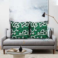 Aotearoa Maori Kowhaiwhai Pillow Cover Kakariki Puhoro and Patiki LT9 - Polynesian Pride