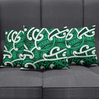 Aotearoa Maori Kowhaiwhai Pillow Cover Kakariki Puhoro and Patiki LT9 - Polynesian Pride