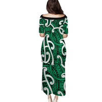 Aotearoa Maori Kowhaiwhai Puletasi Kakariki Puhoro and Patiki LT9 - Polynesian Pride