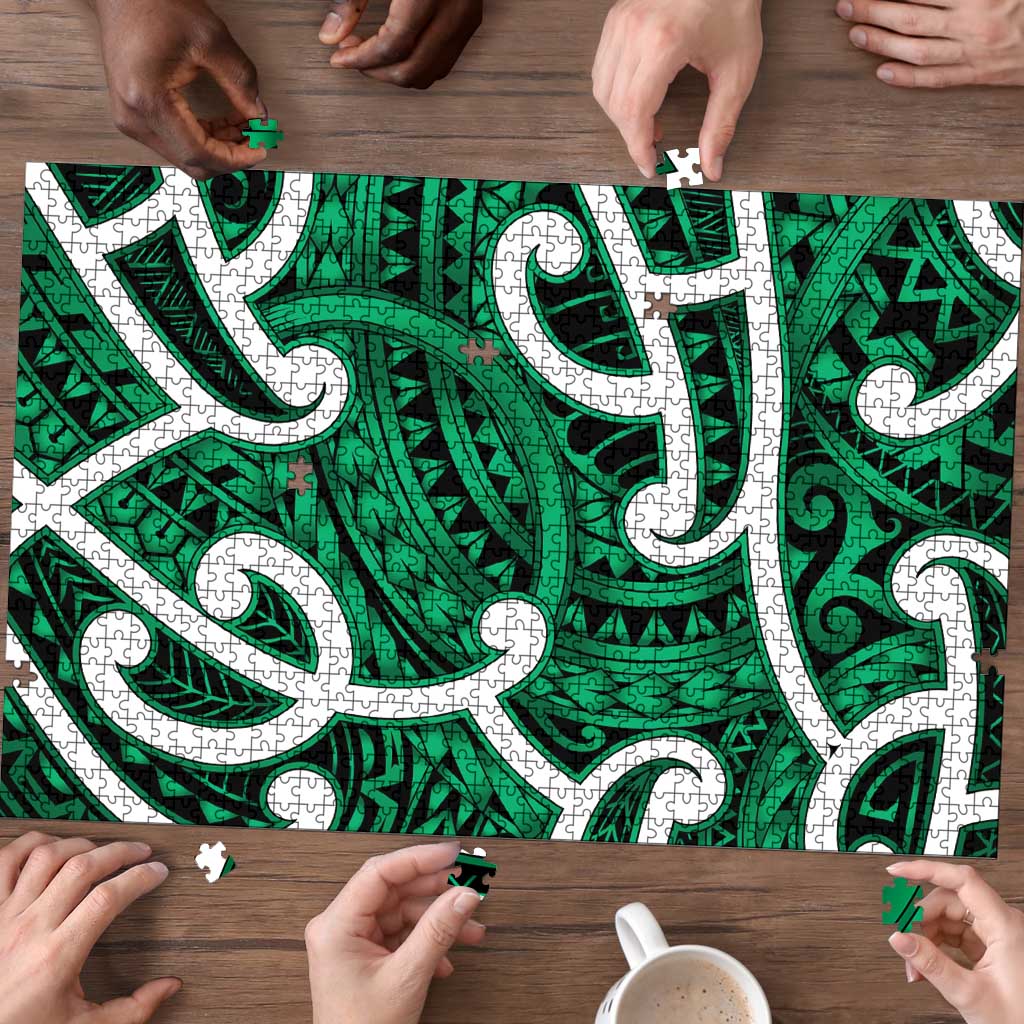 Aotearoa Maori Kowhaiwhai Puzzle Kakariki Puhoro and Patiki LT9 - Polynesian Pride