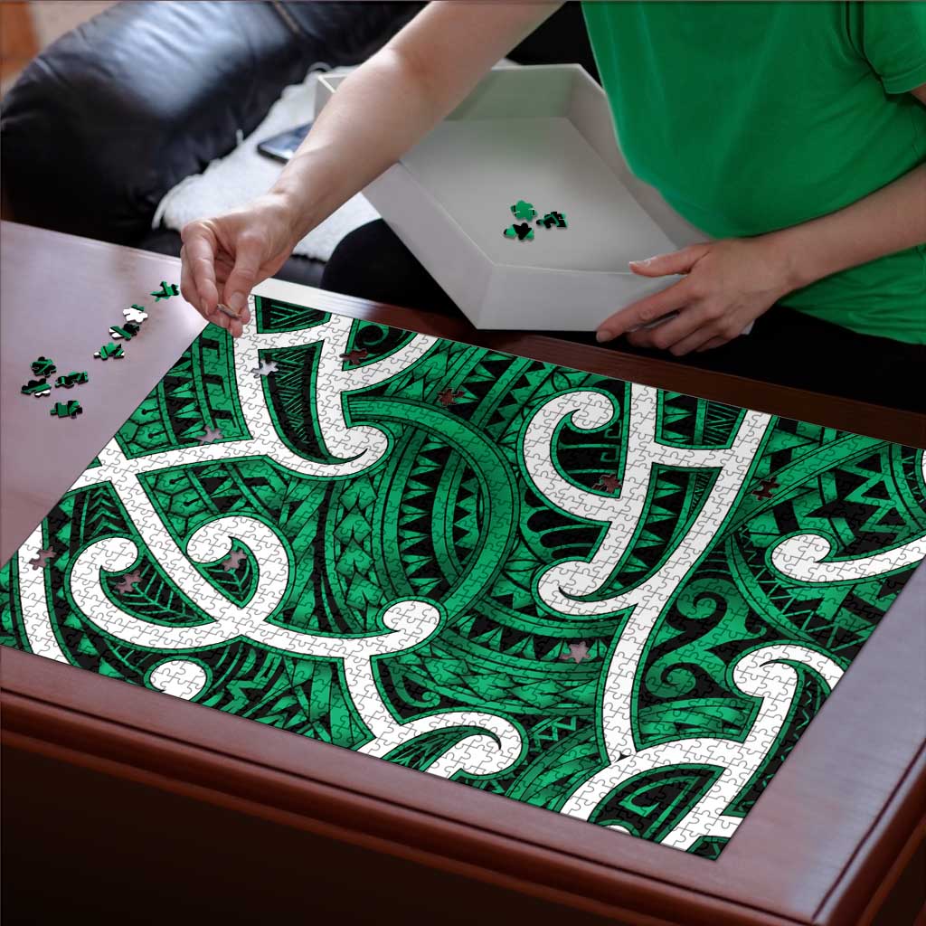 Aotearoa Maori Kowhaiwhai Puzzle Kakariki Puhoro and Patiki LT9 - Polynesian Pride