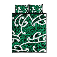 Aotearoa Maori Kowhaiwhai Quilt Bed Set Kakariki Puhoro and Patiki LT9 - Polynesian Pride