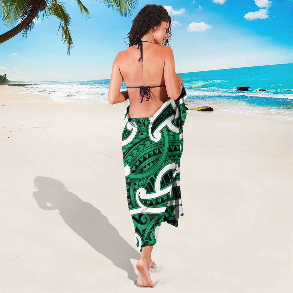 Aotearoa Maori Kowhaiwhai Sarong Kakariki Puhoro and Patiki