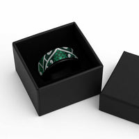 Aotearoa Maori Kowhaiwhai Spinner Ring Kakariki Puhoro and Patiki LT9 - Polynesian Pride
