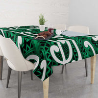 Aotearoa Maori Kowhaiwhai Tablecloth Kakariki Puhoro and Patiki LT9 - Polynesian Pride