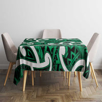 Aotearoa Maori Kowhaiwhai Tablecloth Kakariki Puhoro and Patiki LT9 - Polynesian Pride