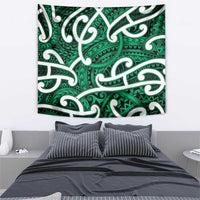 Aotearoa Maori Kowhaiwhai Tapestry Kakariki Puhoro and Patiki LT9 - Polynesian Pride