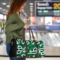Aotearoa Maori Kowhaiwhai Travel Bag Kakariki Puhoro and Patiki LT9 - Polynesian Pride