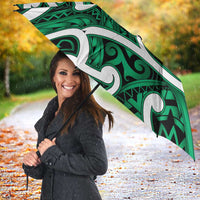 Aotearoa Maori Kowhaiwhai Umbrella Kakariki Puhoro and Patiki LT9 - Polynesian Pride