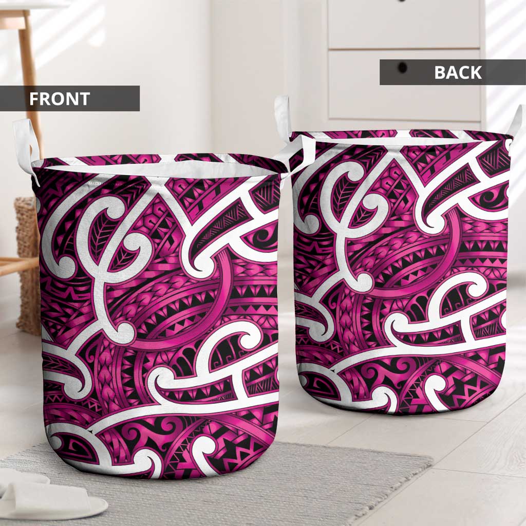 Aotearoa Maori Kowhaiwhai Laundry Basket Mawhero Puhoro and Patiki LT9 - Polynesian Pride