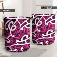 Aotearoa Maori Kowhaiwhai Laundry Basket Mawhero Puhoro and Patiki LT9 - Polynesian Pride