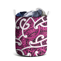 Aotearoa Maori Kowhaiwhai Laundry Basket Mawhero Puhoro and Patiki LT9 - Polynesian Pride