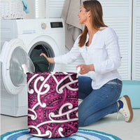 Aotearoa Maori Kowhaiwhai Laundry Basket Mawhero Puhoro and Patiki LT9 - Polynesian Pride
