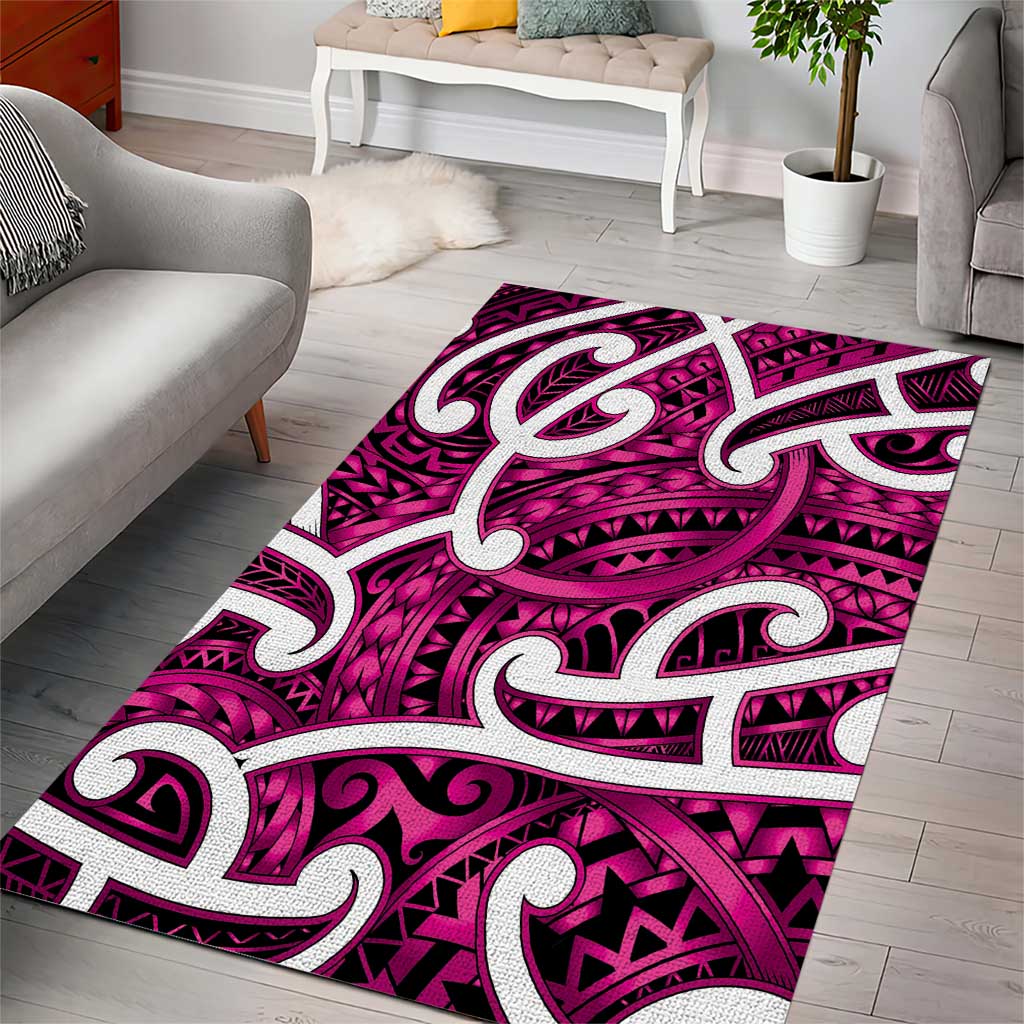 Aotearoa Maori Kowhaiwhai Area Rug Mawhero Puhoro and Patiki LT9 - Polynesian Pride