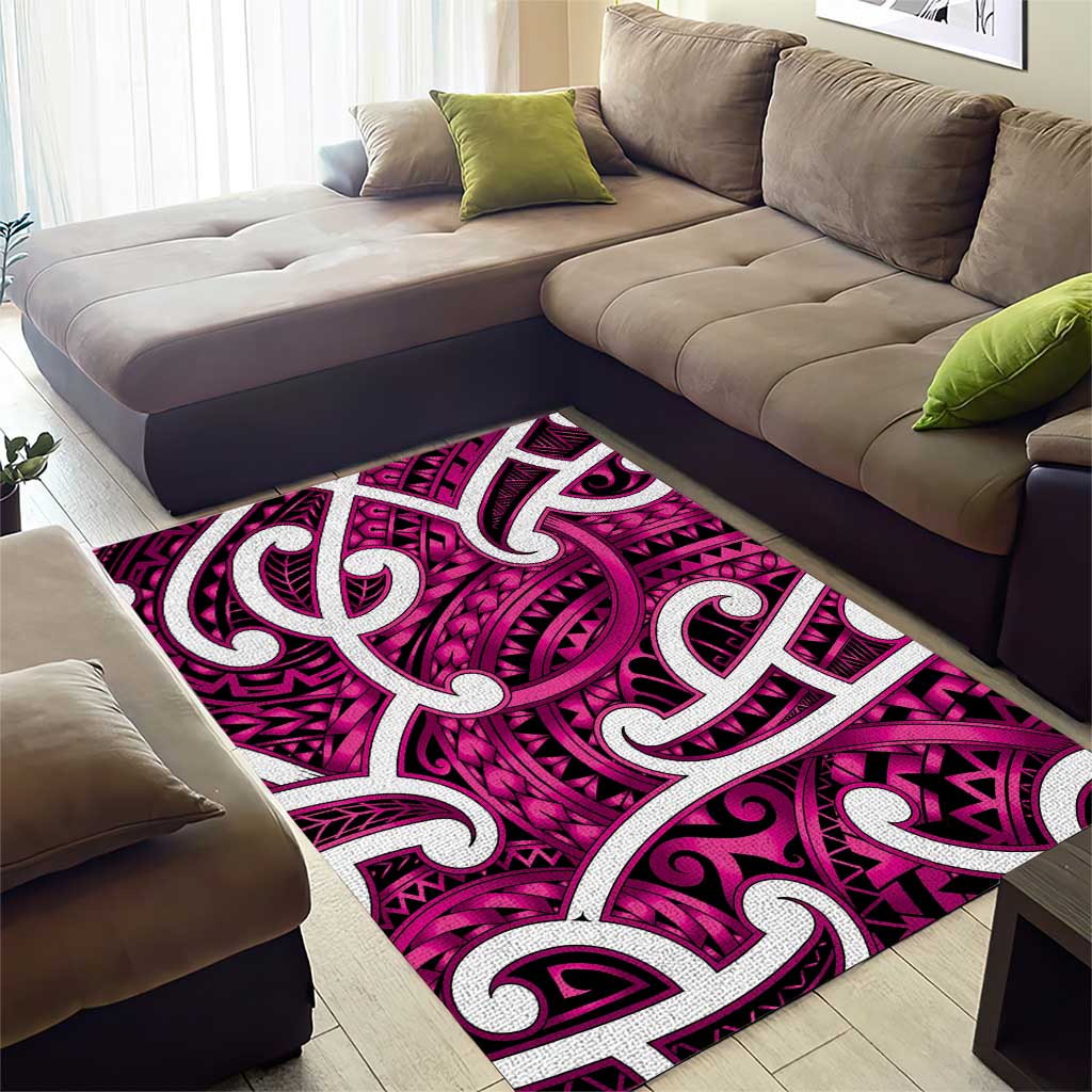 Aotearoa Maori Kowhaiwhai Area Rug Mawhero Puhoro and Patiki LT9 - Polynesian Pride