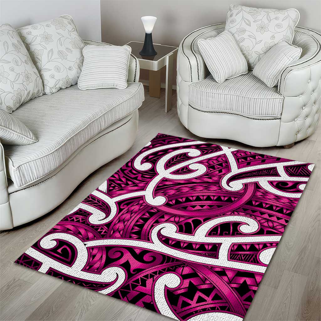 Aotearoa Maori Kowhaiwhai Area Rug Mawhero Puhoro and Patiki LT9 - Polynesian Pride