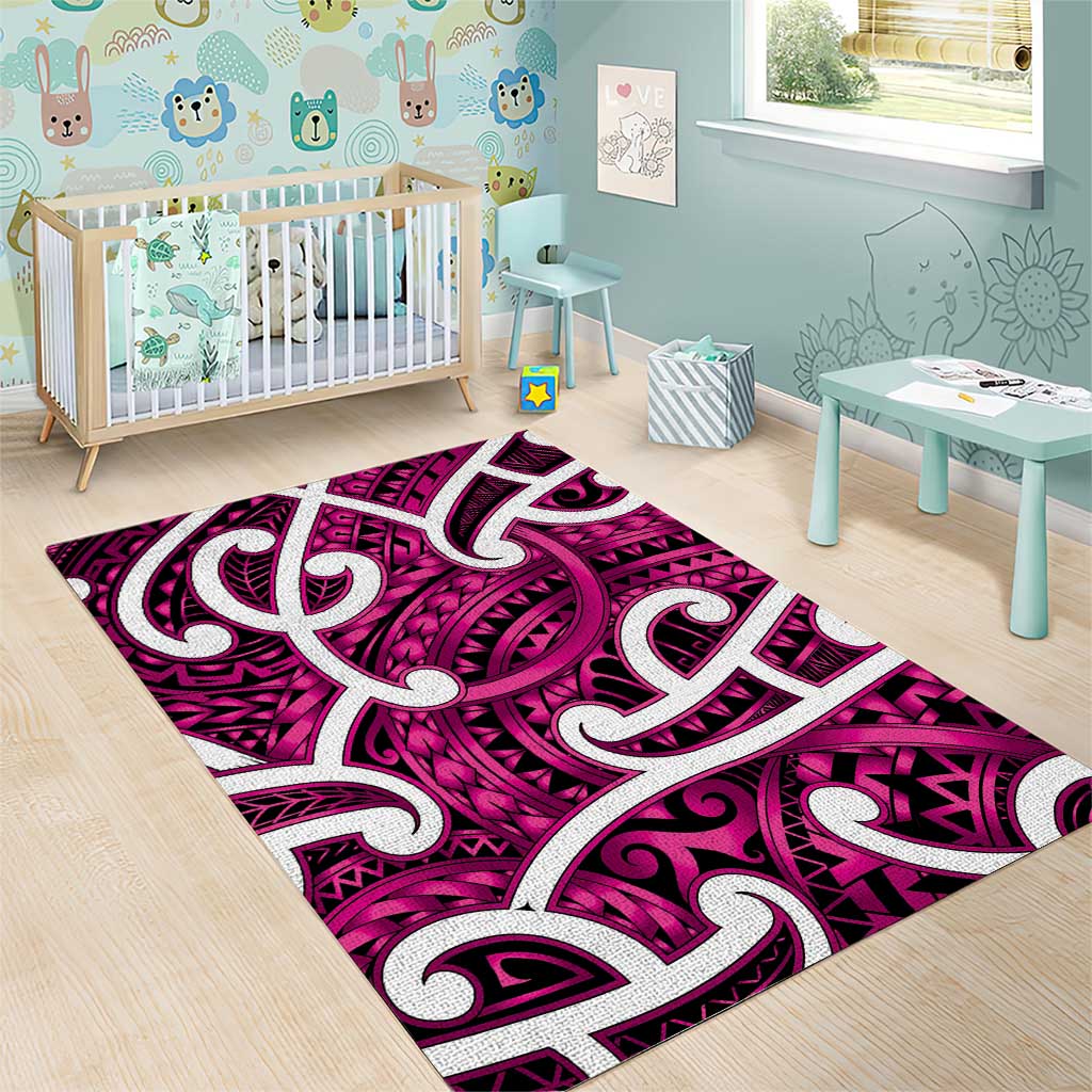 Aotearoa Maori Kowhaiwhai Area Rug Mawhero Puhoro and Patiki LT9 - Polynesian Pride