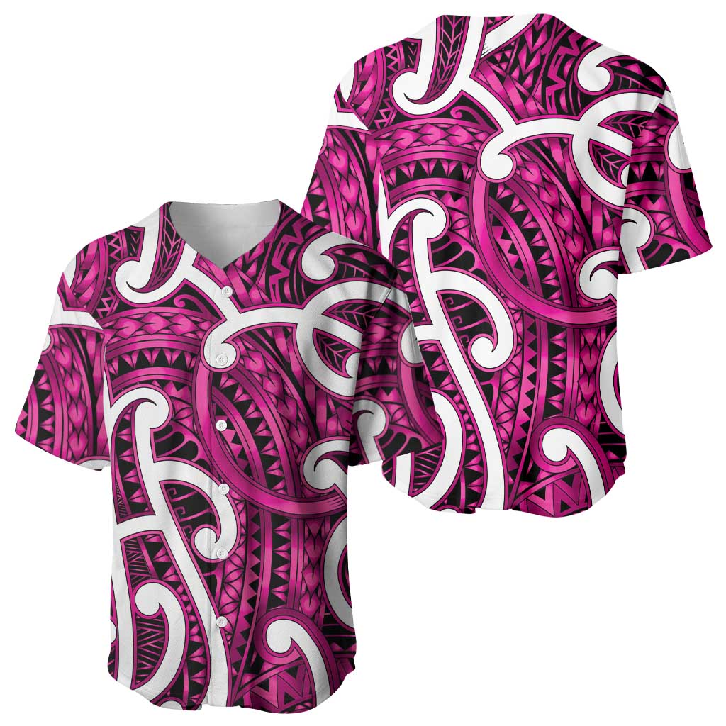 Aotearoa Maori Kowhaiwhai Baseball Jersey Mawhero Puhoro and Patiki LT9 - Polynesian Pride
