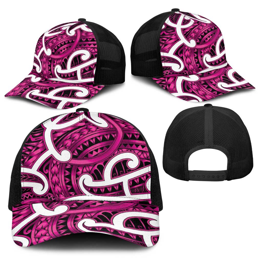 Aotearoa Maori Kowhaiwhai Baseball Net Cap Mawhero Puhoro and Patiki LT9 - Polynesian Pride