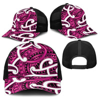 Aotearoa Maori Kowhaiwhai Baseball Net Cap Mawhero Puhoro and Patiki LT9 - Polynesian Pride