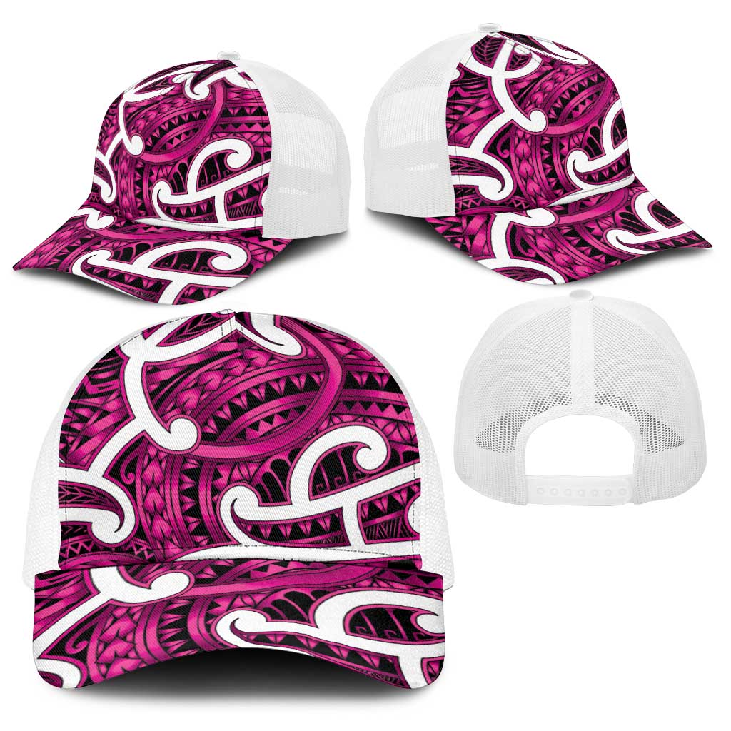 Aotearoa Maori Kowhaiwhai Baseball Net Cap Mawhero Puhoro and Patiki LT9 - Polynesian Pride