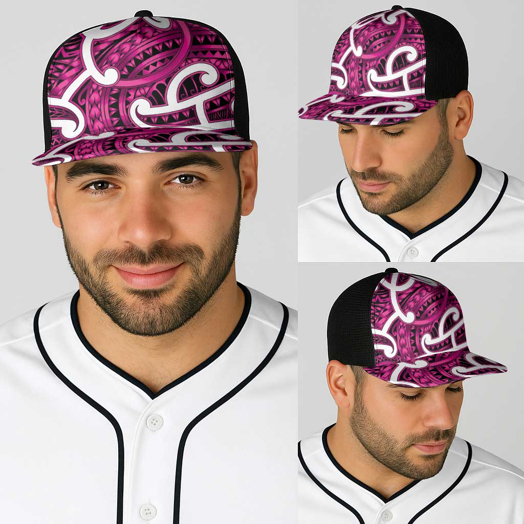 Aotearoa Maori Kowhaiwhai Baseball Net Cap Mawhero Puhoro and Patiki LT9 - Polynesian Pride