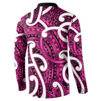 Aotearoa Maori Kowhaiwhai Button Sweatshirt Mawhero Puhoro and Patiki