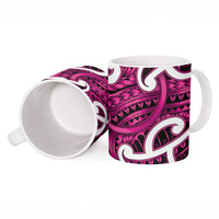 Aotearoa Maori Kowhaiwhai Ceramic Mug Mawhero Puhoro and Patiki LT9 - Polynesian Pride