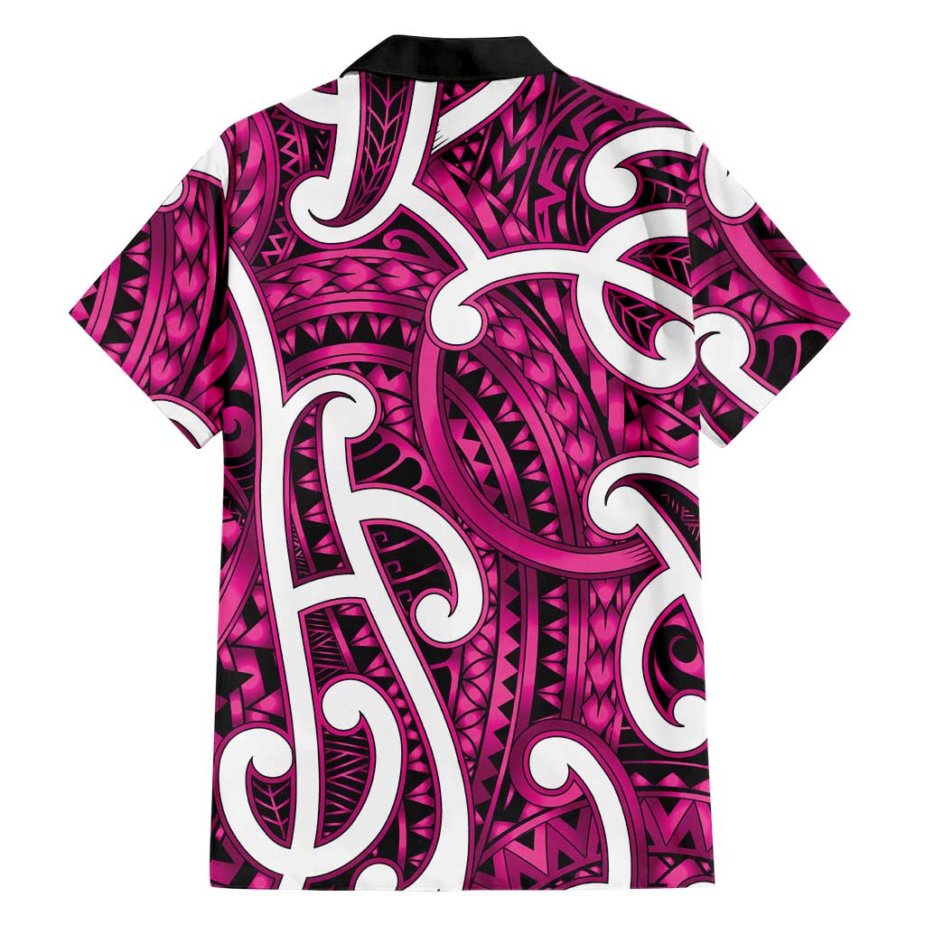 Aotearoa Maori Kowhaiwhai Family Matching Off Shoulder Short Dress and Hawaiian Shirt Mawhero Puhoro and Patiki