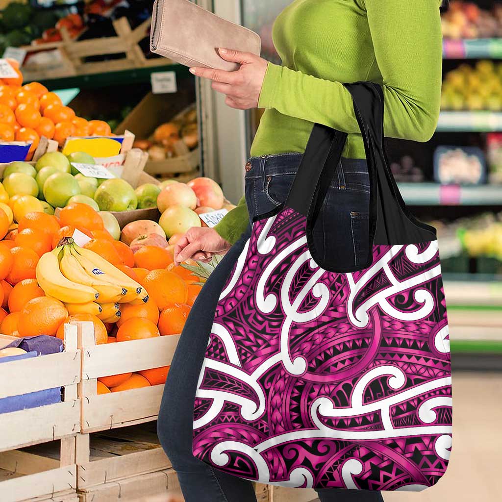 Aotearoa Maori Kowhaiwhai Grocery Bag Mawhero Puhoro and Patiki LT9 - Polynesian Pride