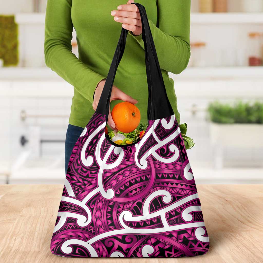 Aotearoa Maori Kowhaiwhai Grocery Bag Mawhero Puhoro and Patiki LT9 - Polynesian Pride