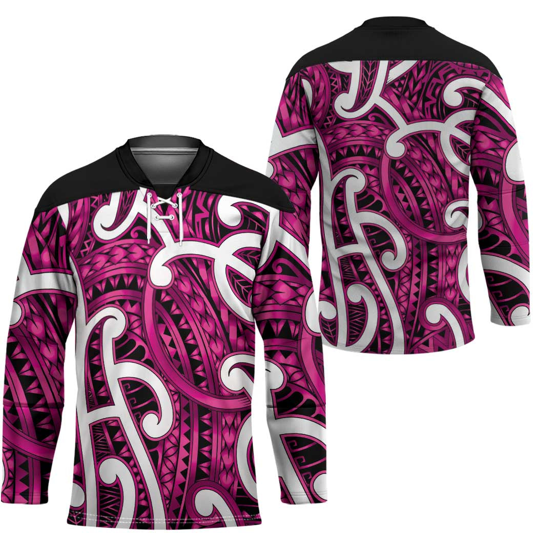 Aotearoa Maori Kowhaiwhai Hockey Jersey Mawhero Puhoro and Patiki LT9 - Polynesian Pride