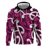 Aotearoa Maori Kowhaiwhai Hoodie Mawhero Puhoro and Patiki