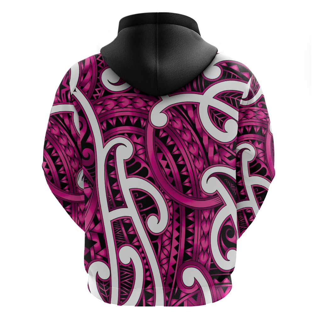 Aotearoa Maori Kowhaiwhai Hoodie Mawhero Puhoro and Patiki