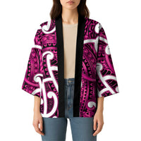 Aotearoa Maori Kowhaiwhai Kimono Mawhero Puhoro and Patiki LT9 - Polynesian Pride