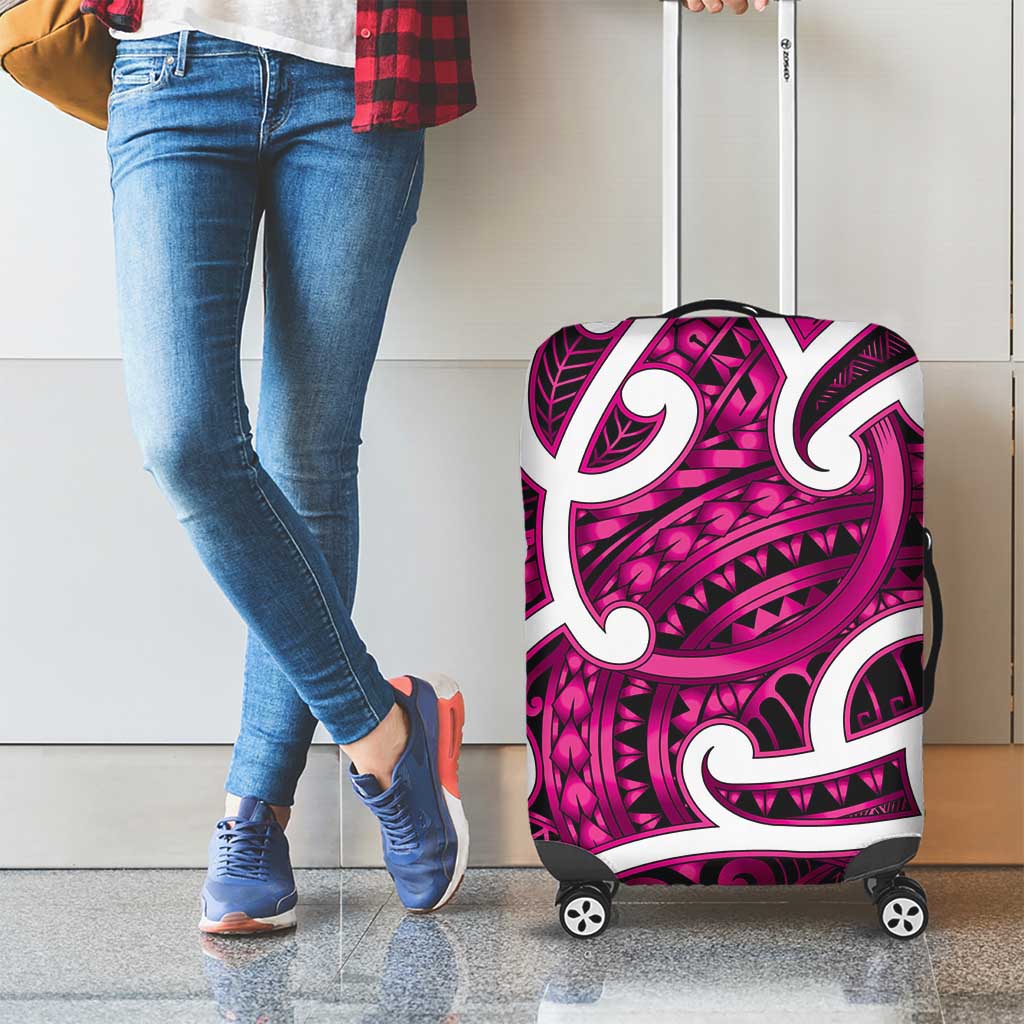 Aotearoa Maori Kowhaiwhai Luggage Cover Mawhero Puhoro and Patiki LT9 - Polynesian Pride