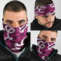 Aotearoa Maori Kowhaiwhai Neck Gaiter Mawhero Puhoro and Patiki LT9 - Polynesian Pride