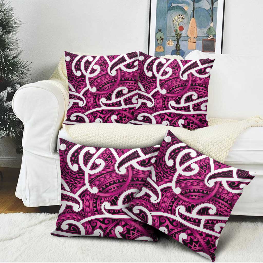 Aotearoa Maori Kowhaiwhai Pillow Cover Mawhero Puhoro and Patiki LT9 - Polynesian Pride