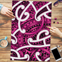 Aotearoa Maori Kowhaiwhai Puzzle Mawhero Puhoro and Patiki LT9 Pink - Polynesian Pride