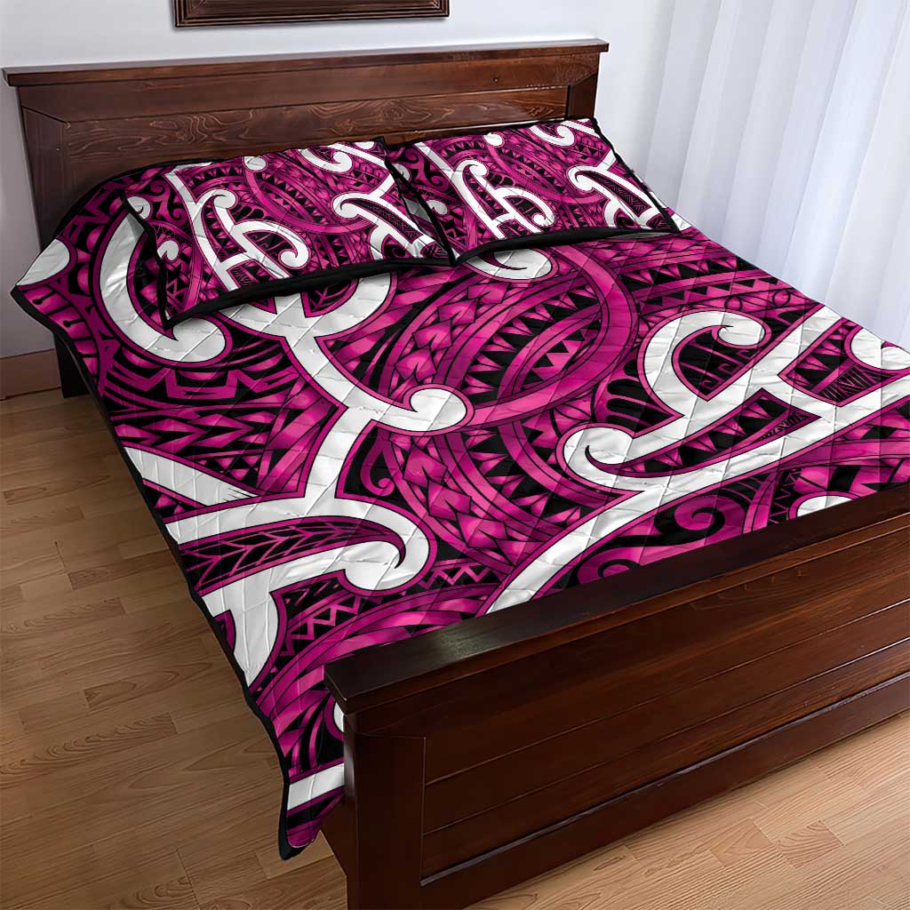 Aotearoa Maori Kowhaiwhai Quilt Bed Set Mawhero Puhoro and Patiki LT9 - Polynesian Pride