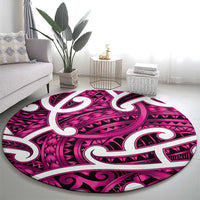 Aotearoa Maori Kowhaiwhai Round Carpet Mawhero Puhoro and Patiki LT9 - Polynesian Pride