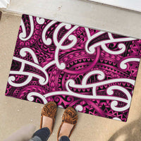 Aotearoa Maori Kowhaiwhai Rubber Doormat Mawhero Puhoro and Patiki LT9 - Polynesian Pride
